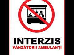 Placuta interzis vanzatorii ambulanti